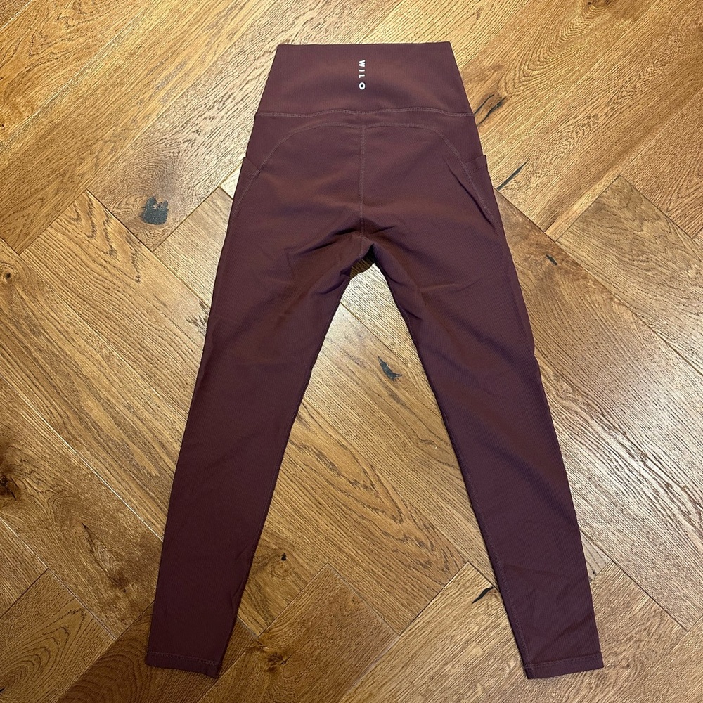 Oiselle Maroon High-Waisted Leggings